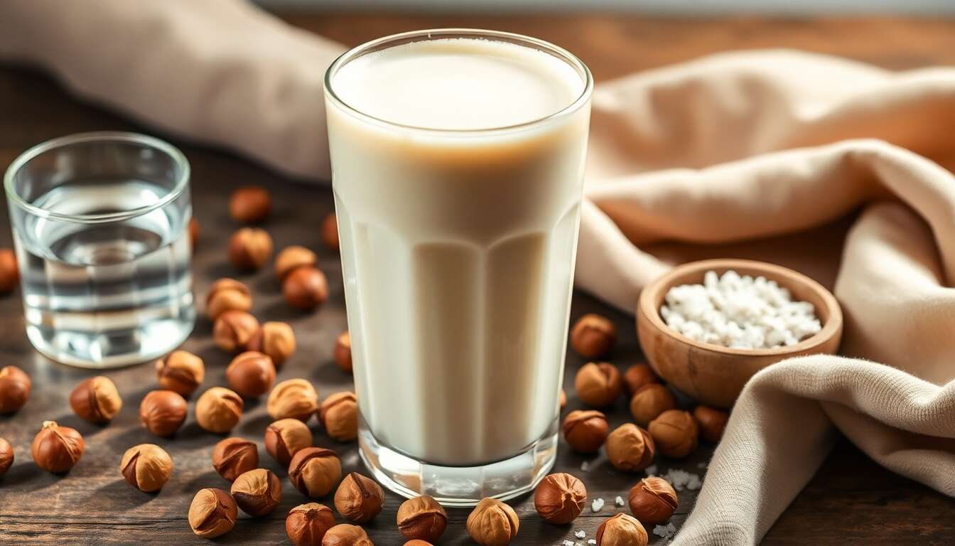 Recette : lait de noisette maison gourmand