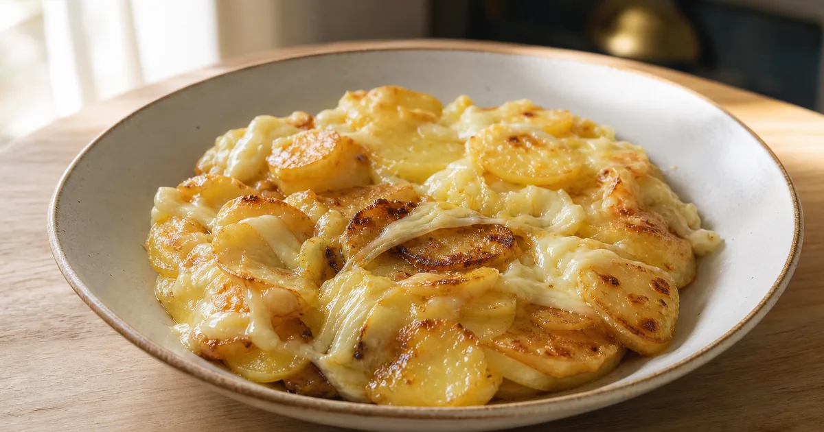 Recette de Truffade : délice Auvergnat à Découvrir 1 Truffade maison, le plat servi à table
