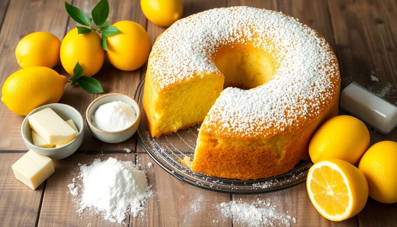Gâteau moelleux au citron facile : recette rapide et simple