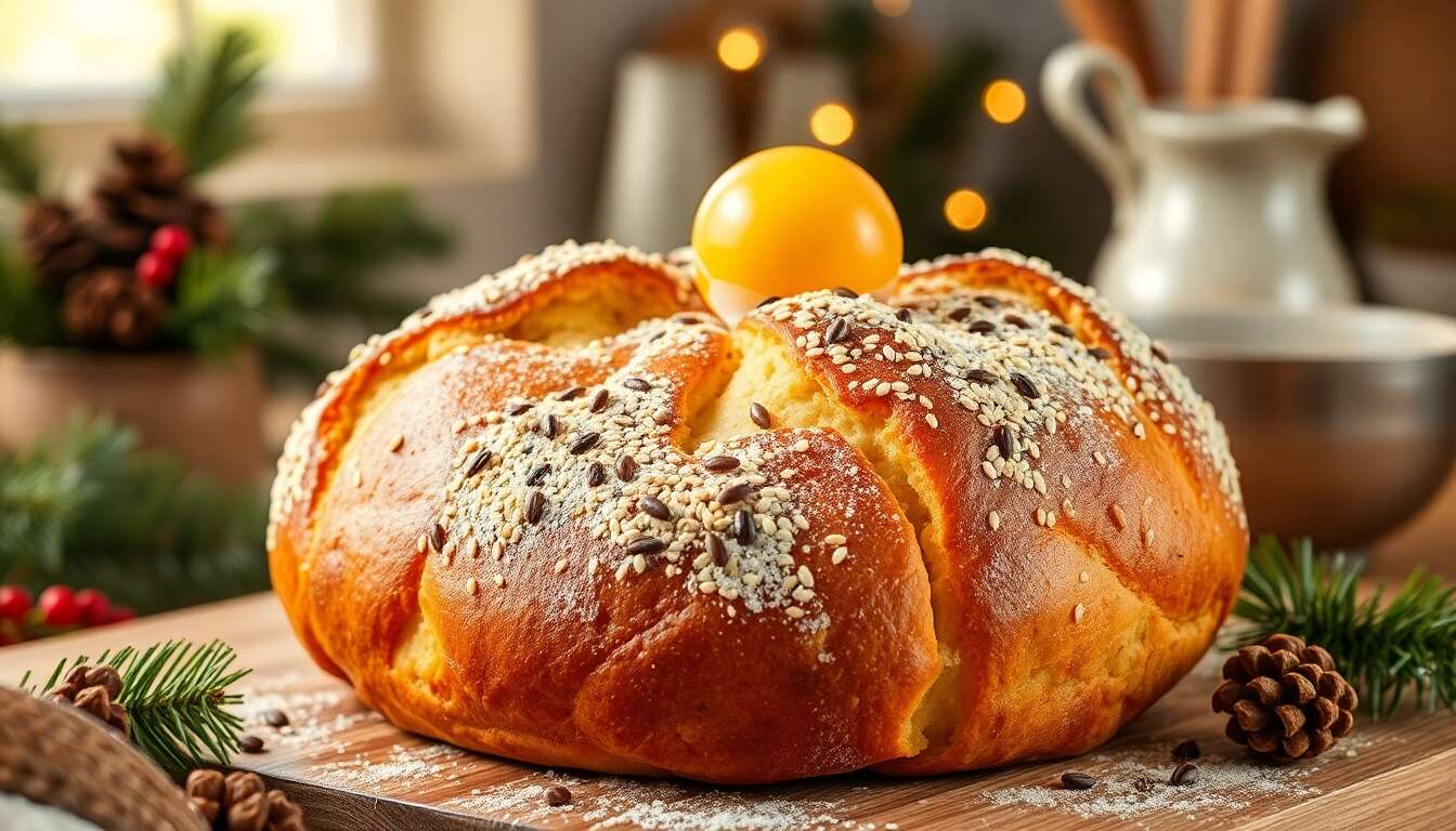 Recette de brioche de Noël sans sucre