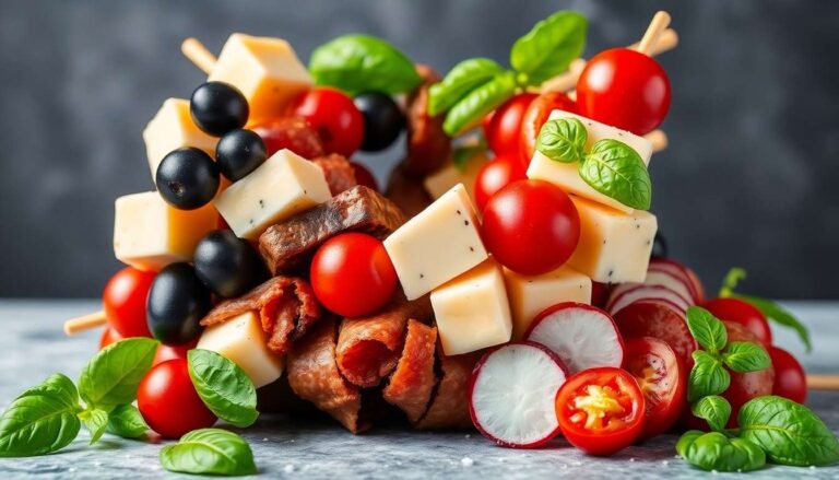 Recette de couronne de brochettes apéritives