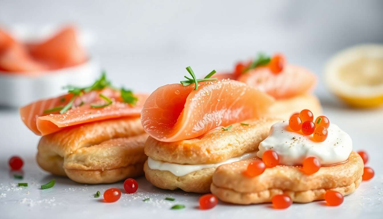 Éclairs au saumon fumé : recette savoureuse et facile
