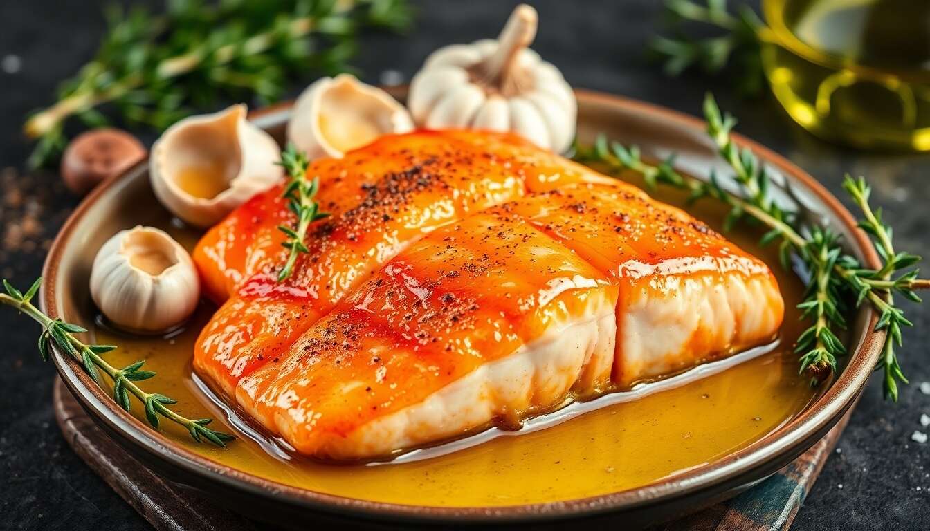 Saumon Confit à l'Huile d'Olive : recette Savoureuse