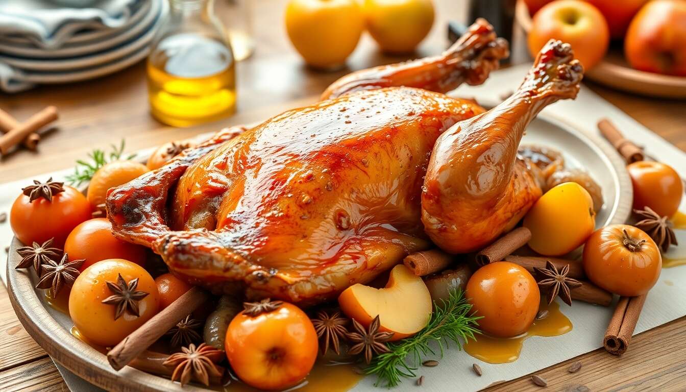 Canette au cidre et pommes : une recette épicée