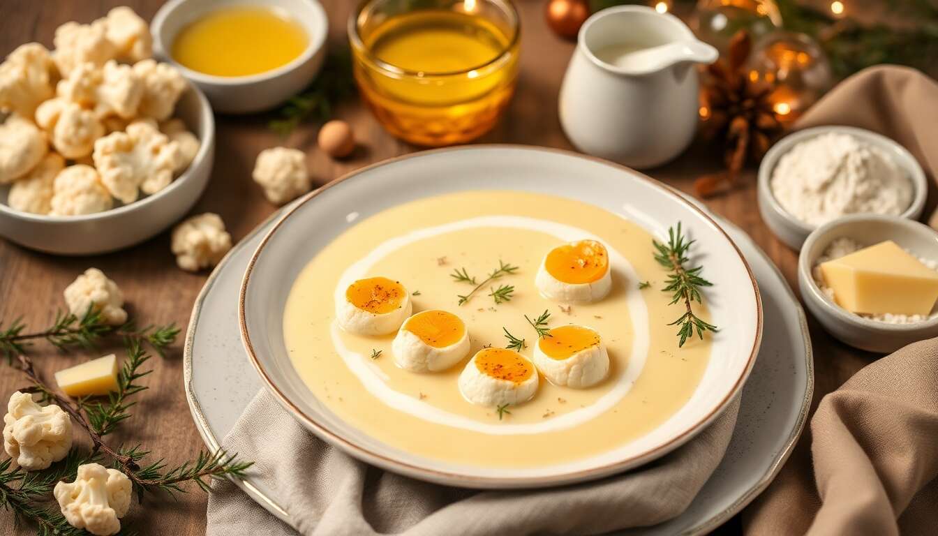 Velouté du Barry aux œufs de truite : recette festive de Noël