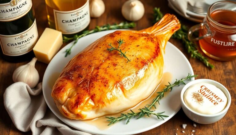 Recette de Chapon Fermier à la Sauce Champagne