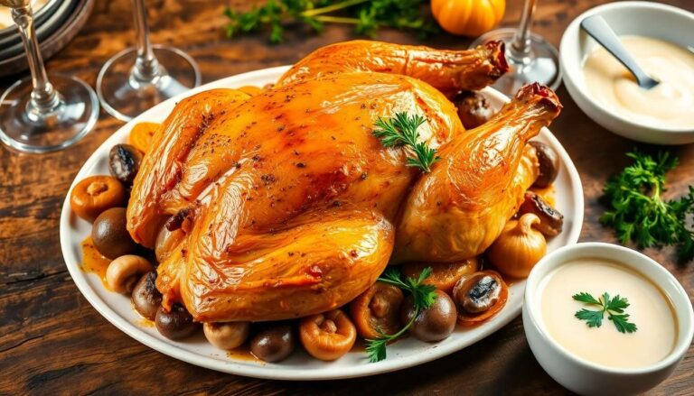 Chapon rôti au potimarron : recette festive