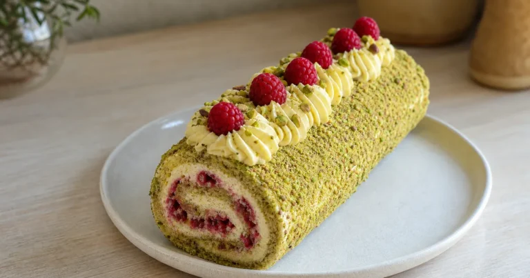 buche de noel aux framboises et pistaches recette festive et gourmande 1200x630 1