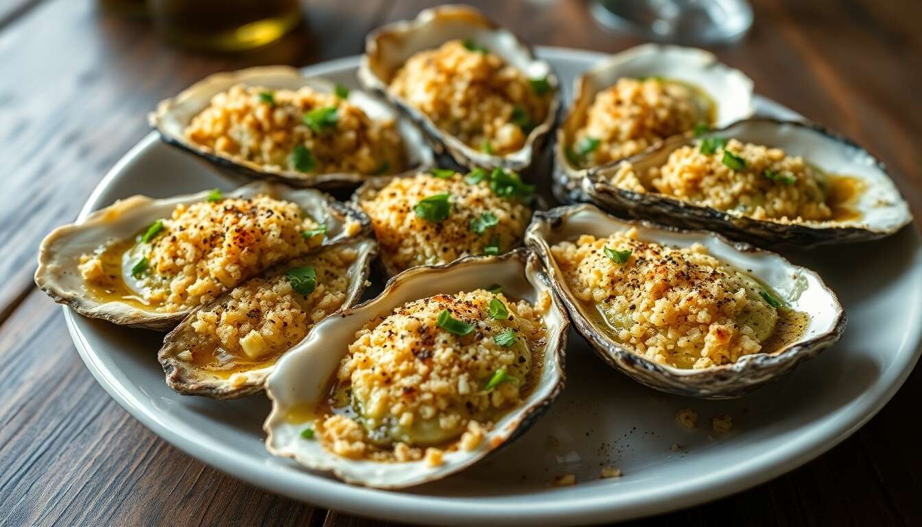 Huîtres gratinées au parmesan : recette gourmande et facile