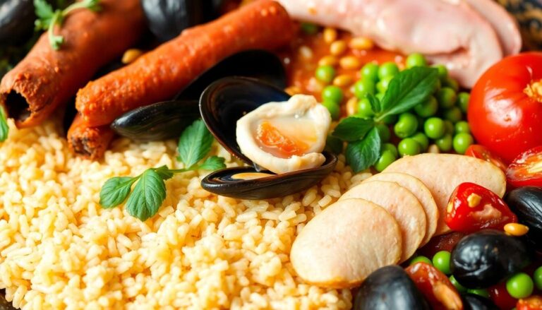 Recette de paella savoureuse : fruits de mer, chorizo et poulet