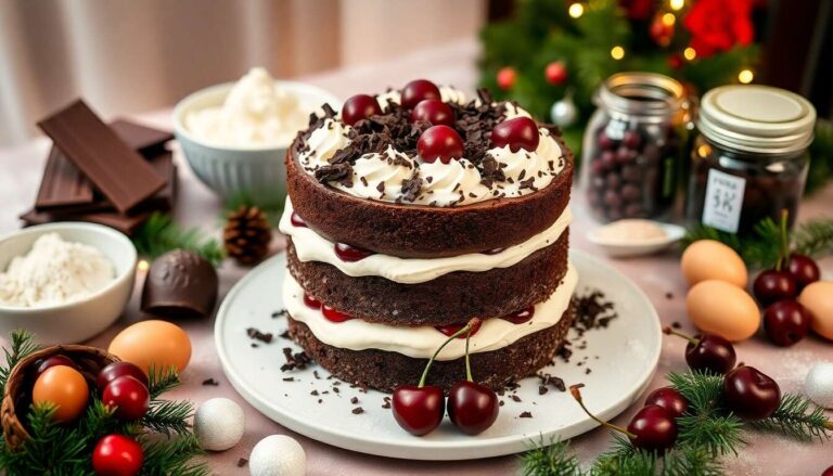 Recette de Forêt Noire de Noël : gâteau Gourmand et Festif