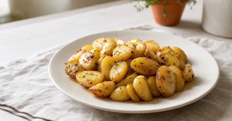 Pommes de terre sautées maison, un plat principal servi à table