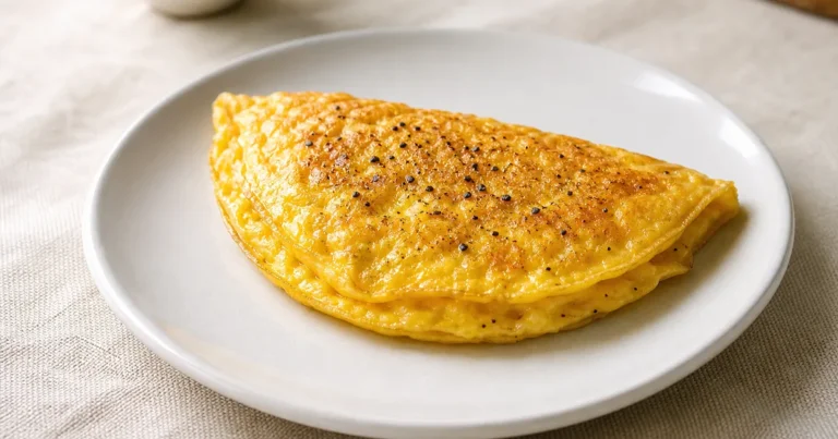 Omelette Nature et maison, un plat principal servi à table