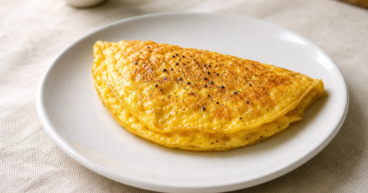 Omelette Nature et maison, un plat principal servi à table