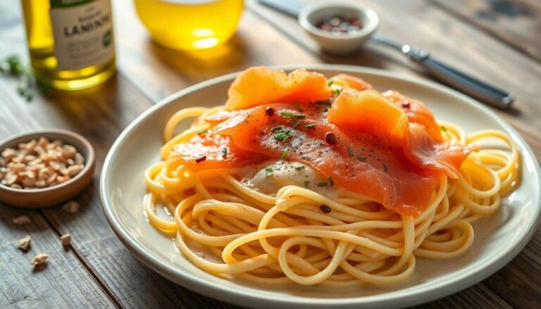 Tagliatelles crémeuses au saumon fumé : recette facile et rapide
