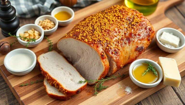 Filet mignon de porc rôti à la moutarde à l'ancienne : recette savoureuse et facile