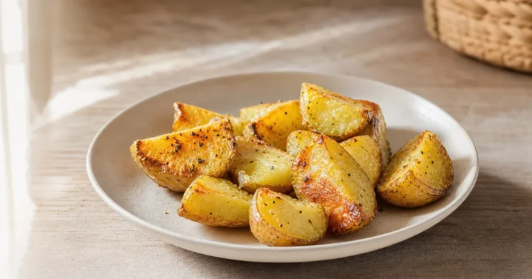 pomme de terre au four maison, un plat principal servi à table