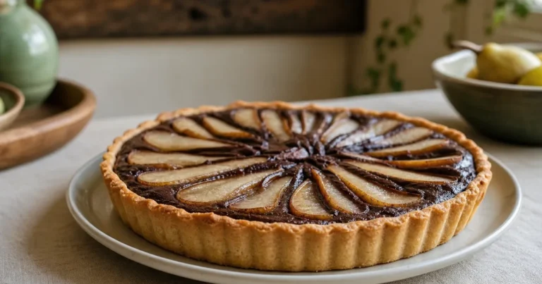recette delicieuse tarte poire chocolat 1200x630 1