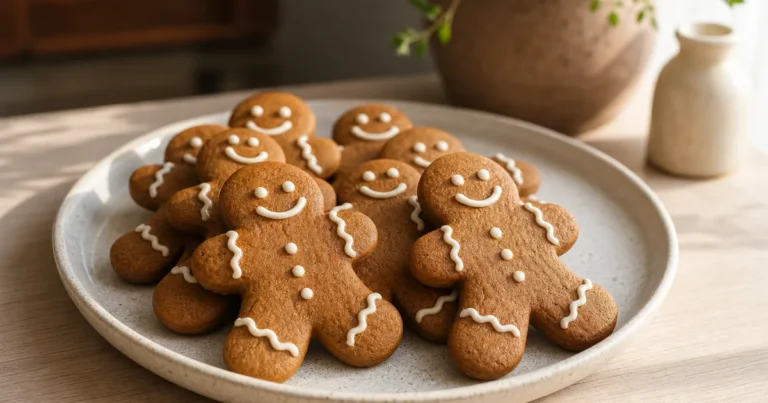 Ginger Man maison, un dessert servi à table