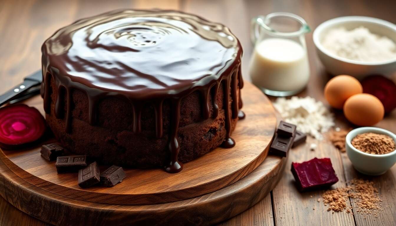 Gâteau chocolat-betterave : une recette gourmande et originale