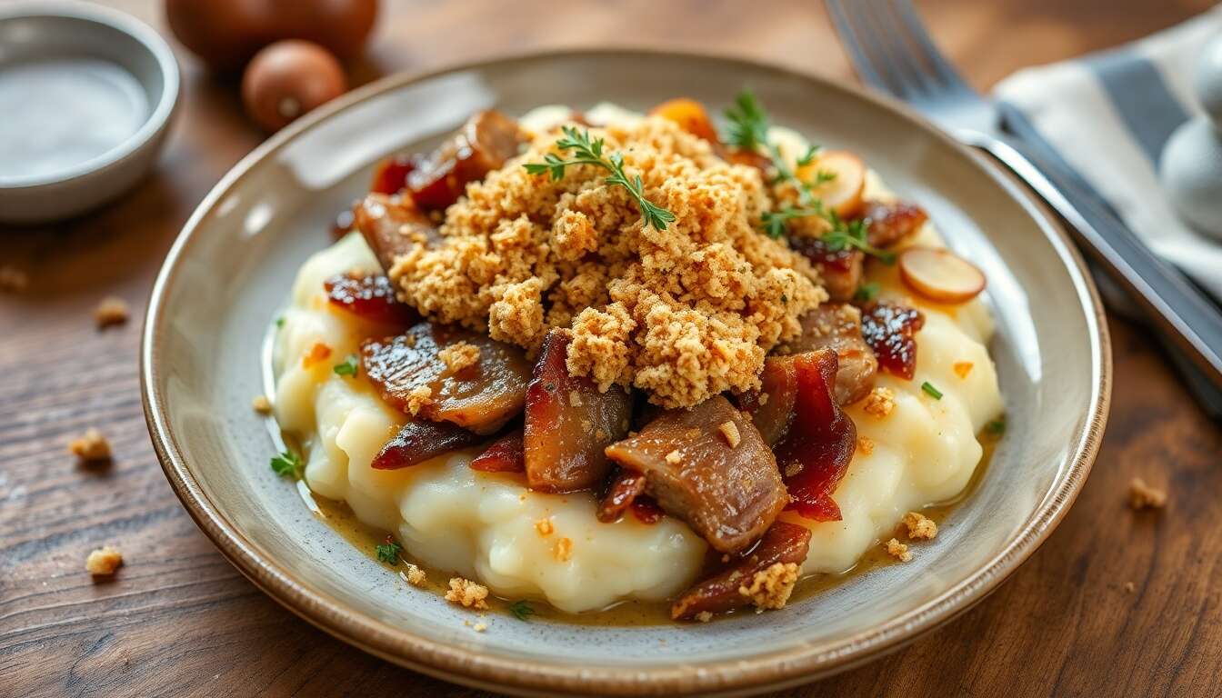 Parmentier de confit de canard : recette facile et savoureuse