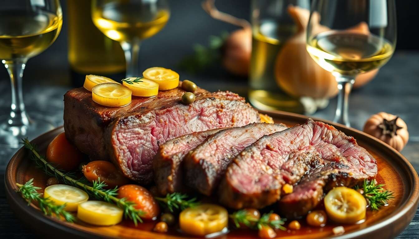 Langue de bœuf piquante aux cornichons : recette savoureuse