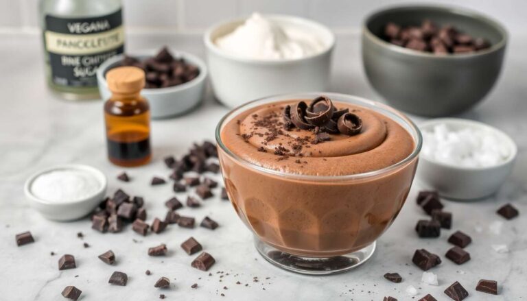 Mousse au chocolat vegan sans œufs : recette facile et délicieuse
