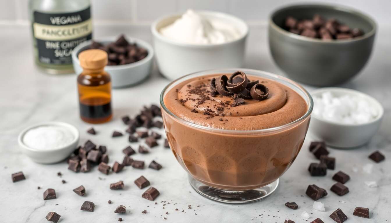 Mousse au chocolat vegan sans œufs : recette facile et délicieuse
