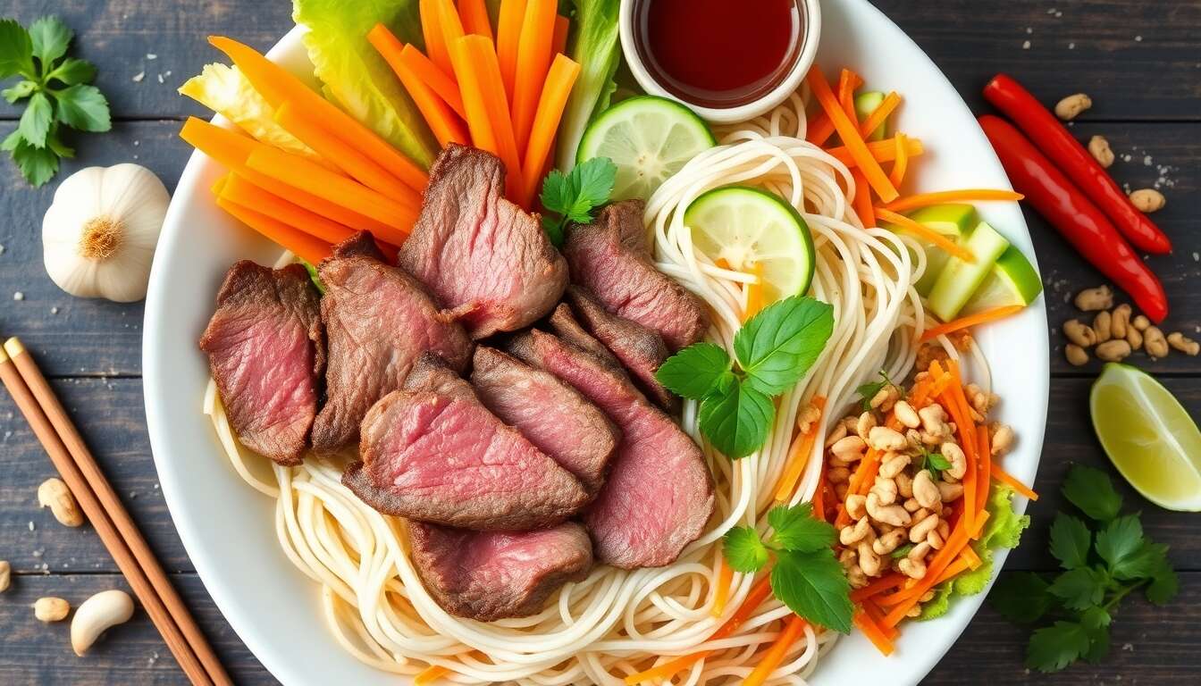 Recette authentique de Bo Bun vietnamien