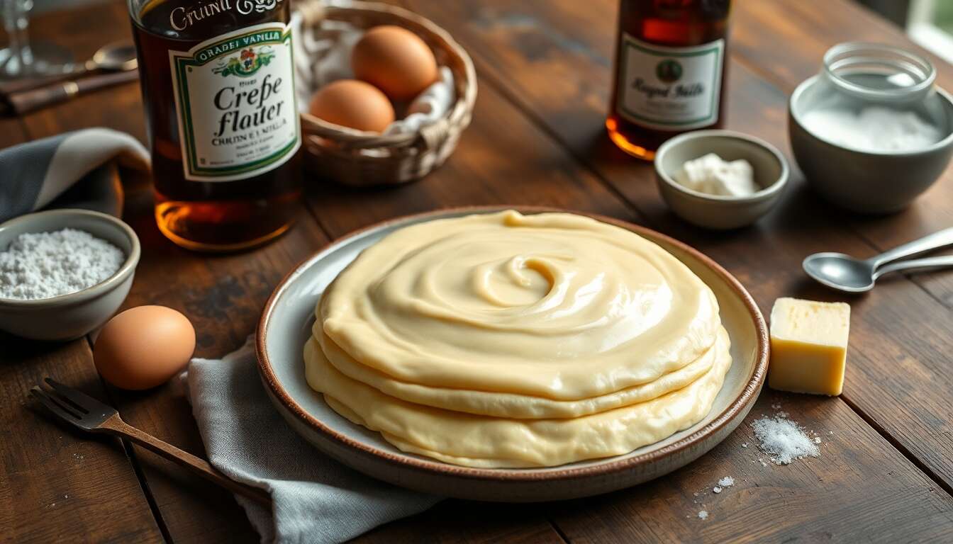Pâte à crêpes raffinée : recette simple et savoureuse