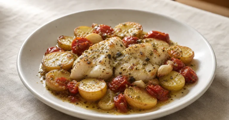 Dos de cabillaud maison, un plat principal servi à table