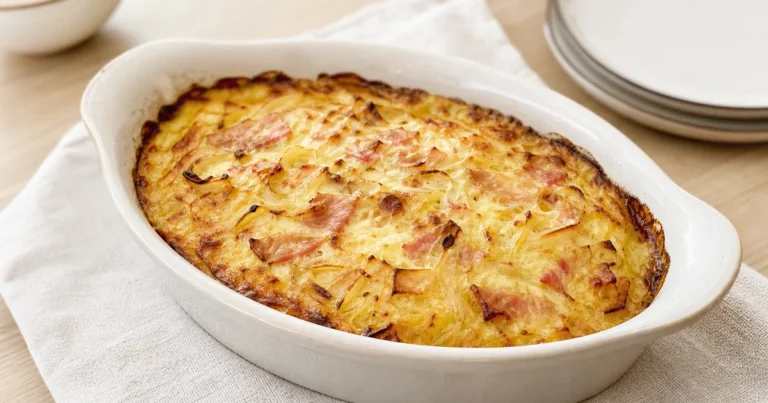 ficelle picarde maison, un plat principal servi à table