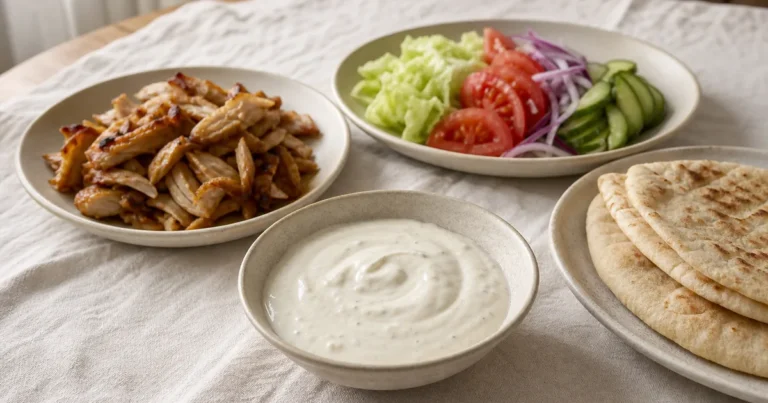 sauce blanche pour kebab maison, une sauce servie à table