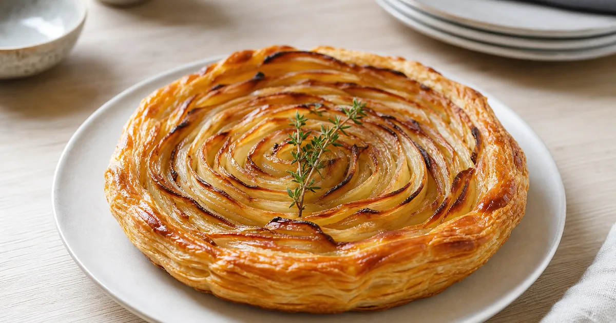 Pâte Feuilletée Maison, le plat servi à table