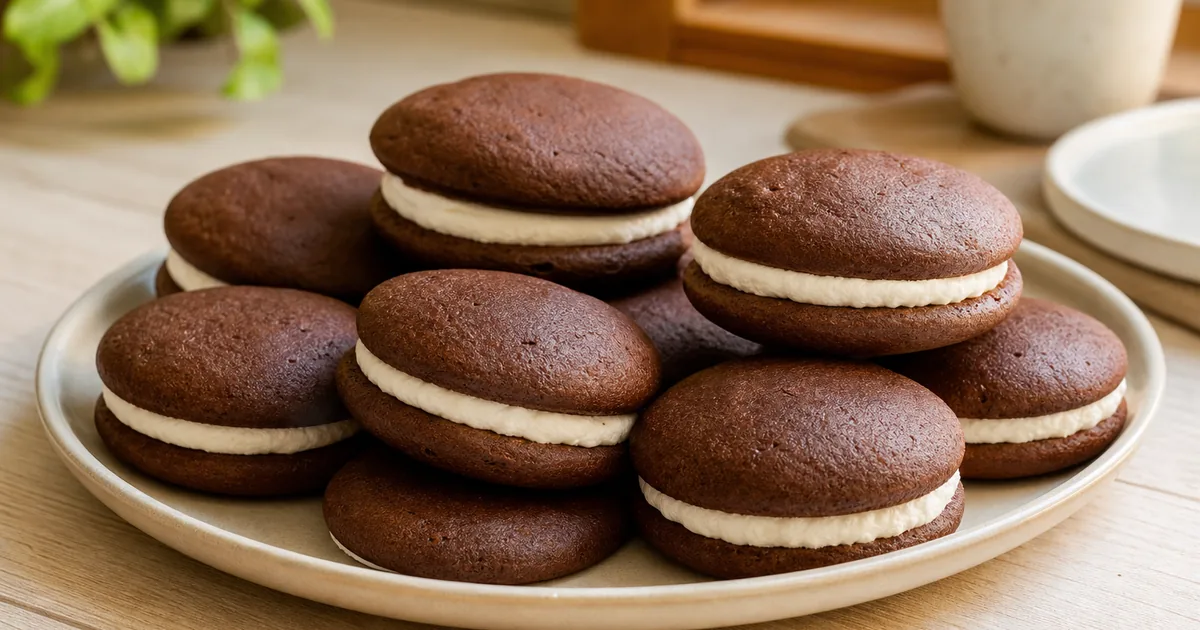 Whoopie Cakes : recette Gourmande et Facile 1 Whoopie Cakes maison, un dessert servi à table