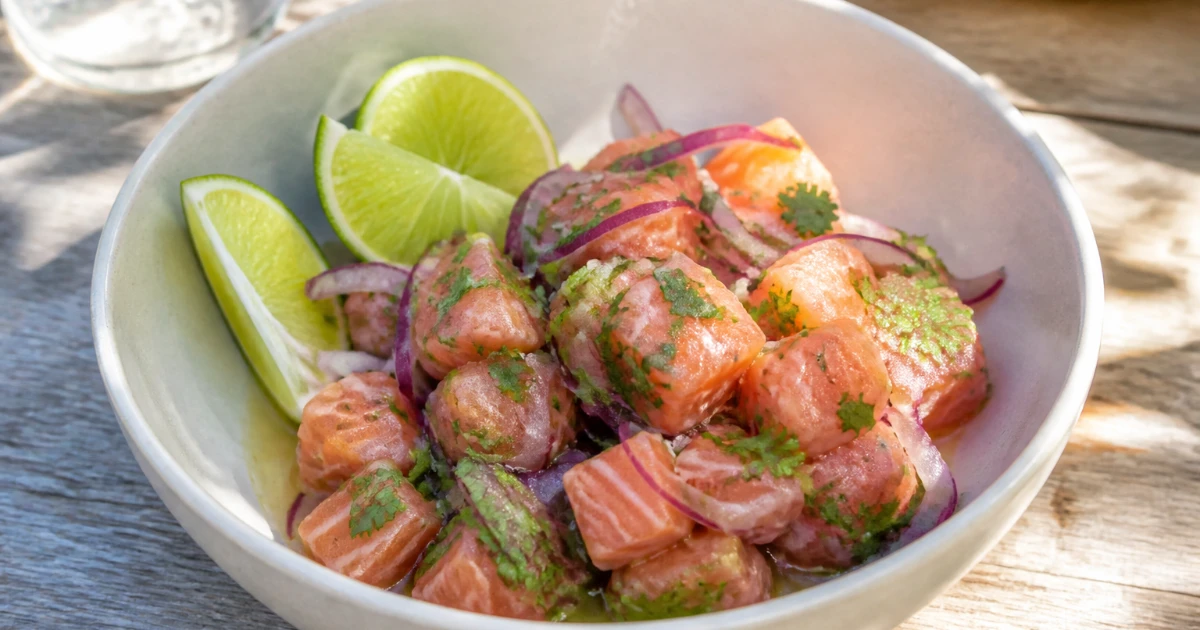 ceviche de saumon