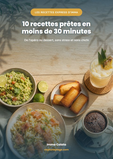 Couverture du livret : 10 recettes prêtes en moins de 30 minutes